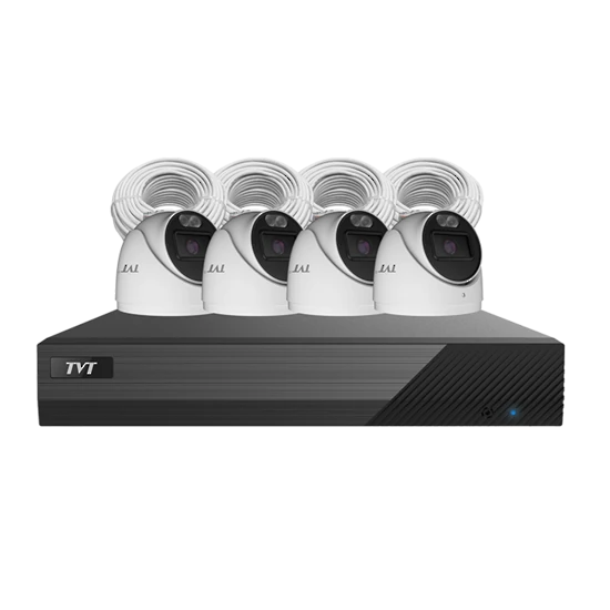 TVT four camera CCTV and NVR kit